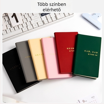 Xue De Le notesz: napi tervező TODOLIST-tal, napi feladatlista, minimalist stílus, cérnás kötés, Daolin papír 80 g, 100–200 oldal