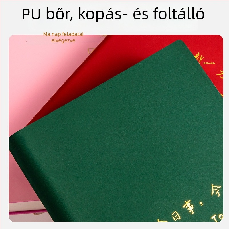 Xue De Le notesz: napi tervező TODOLIST-tal, napi feladatlista, minimalist stílus, cérnás kötés, Daolin papír 80 g, 100–200 oldal