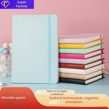 Füzet műbőr borítással, ragasztó kötés, erdőpapír, 80 g, 50-100 oldal, irodai stílus
