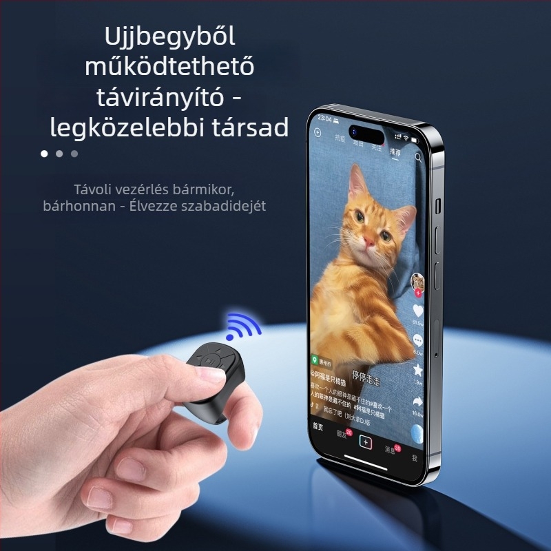 Bluetooth önarckép pálca gyűrűs távirányítóval – videózár, függőleges felvétel, ABS anyag, 30 g, Bluetooth 4.0, testreszabható