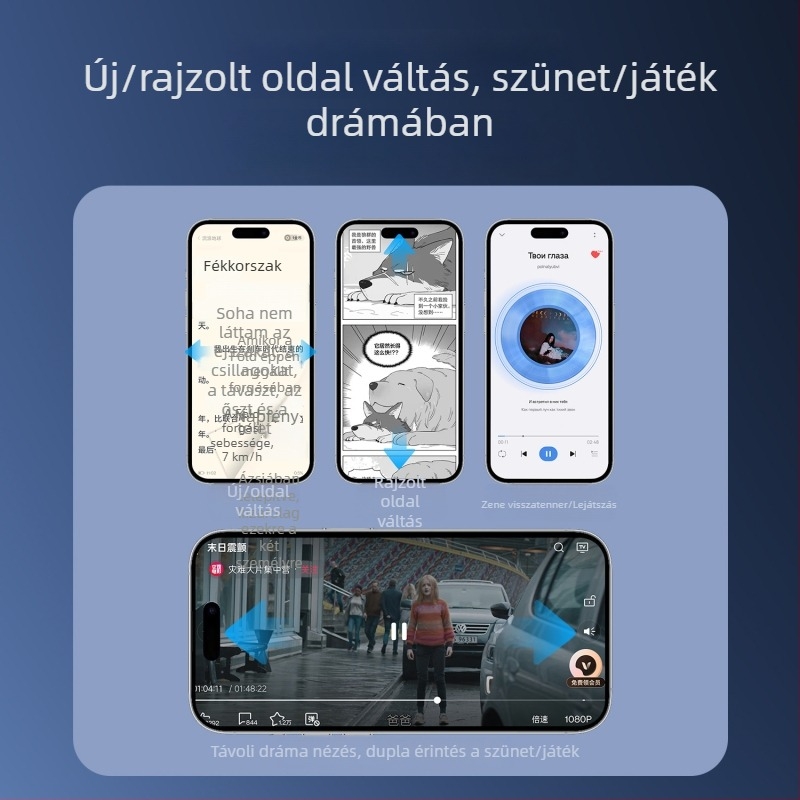 Bluetooth önarckép pálca gyűrűs távirányítóval – videózár, függőleges felvétel, ABS anyag, 30 g, Bluetooth 4.0, testreszabható
