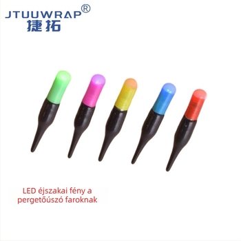 LED világító úszó kiegészítő horgászathoz, színváltó műanyag bója, függőleges sodrás, Jietuo Fishing Gear