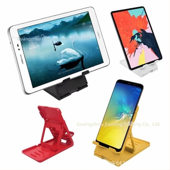 Asztali telefon- és tabletatartó, hordozható és összecsukható, univerzális kompatibilitás, ABS műanyag