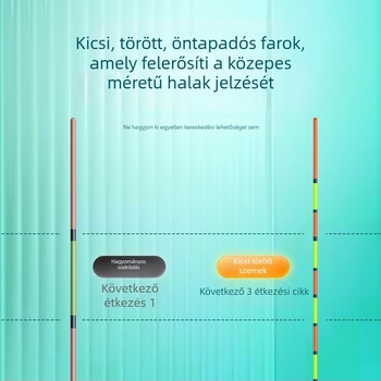 Magas érzékenységű horgászúszó könnyű kapásokhoz, nagy láthatósággal, 25-szem nano úszó, szél- és vízálló