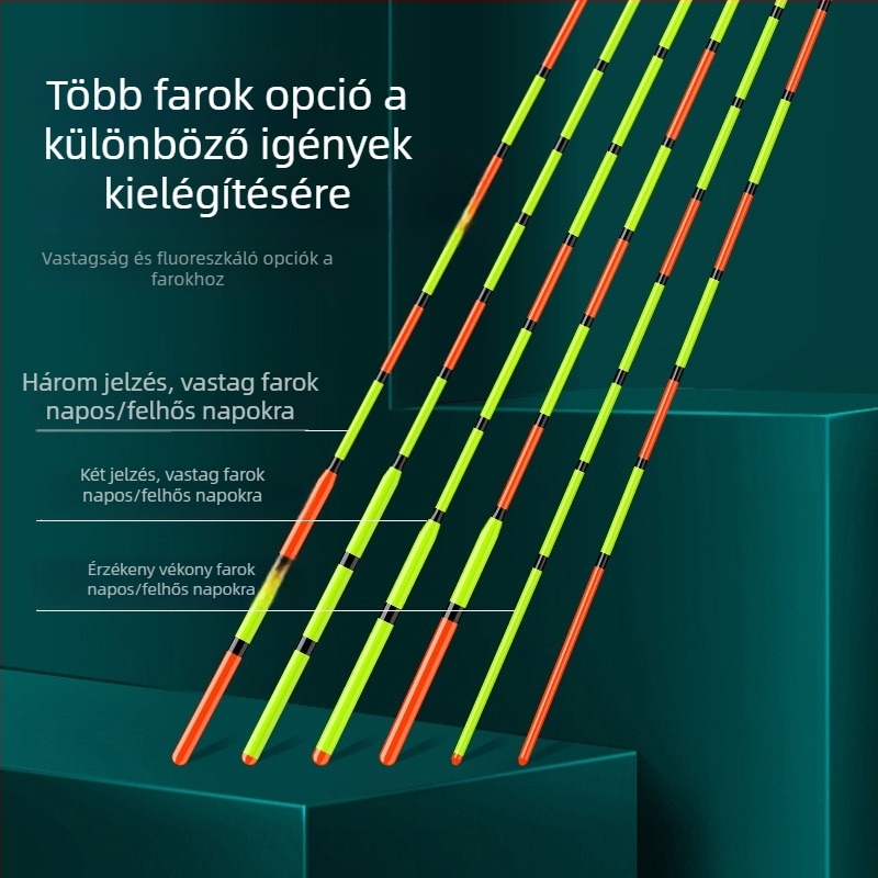 Magas érzékenységű horgászúszó könnyű kapásokhoz, nagy láthatósággal, 25-szem nano úszó, szél- és vízálló
