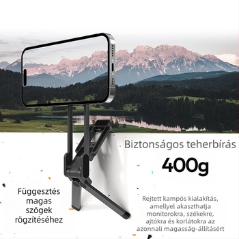 Selfie bot telefontartóval - forgatható, könnyen hordozható, univerzális, testreszabható, utazásokhoz és élő közvetítéshez