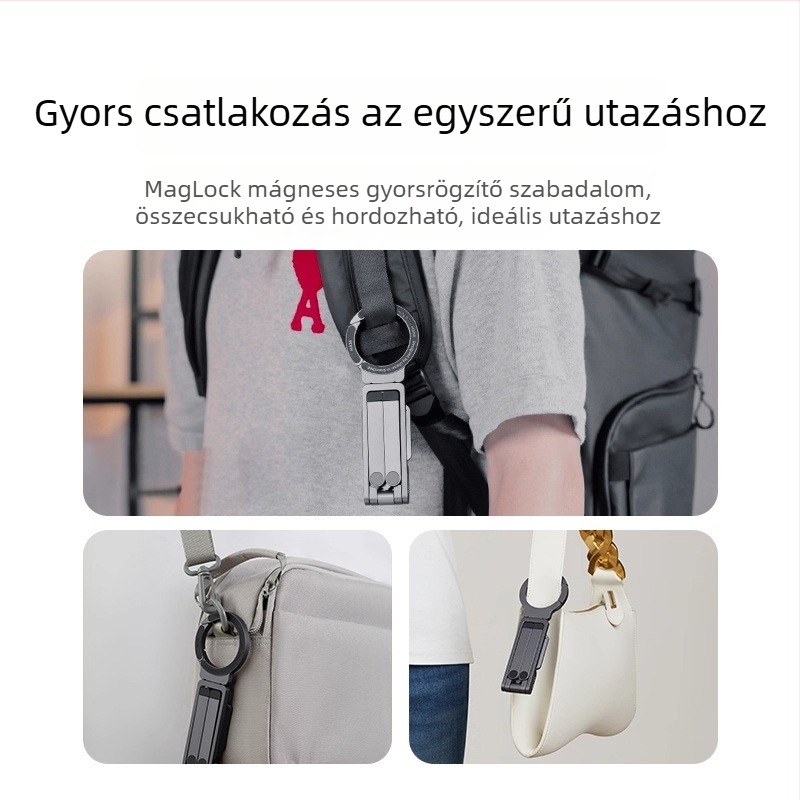 Selfie bot telefontartóval - forgatható, könnyen hordozható, univerzális, testreszabható, utazásokhoz és élő közvetítéshez