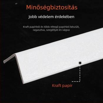 L-alakú papírsarokvédő csomagoláshoz, Kraft papírból, logómentes, testreszabható keménység