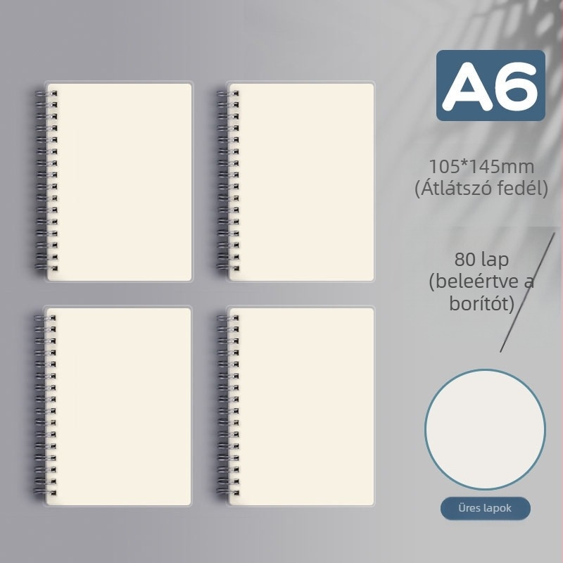 Spirálisan kötött notesz rácsos és vízszintes vonalas oldalakkal, vastagított kiadás középiskolások és felvételi vizsgákhoz