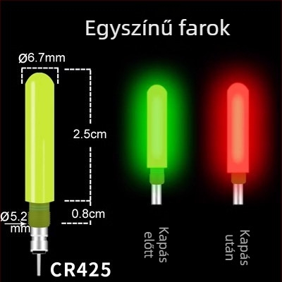 Hosszú dobású szikla horgászathoz csúszó úszó, világító, nagy méretű elektronikus úszó és vastag, feltűnő farok tartozék