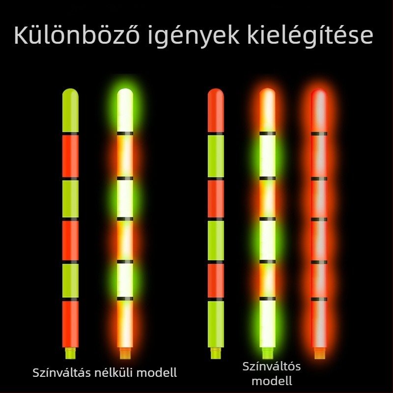 Hosszú dobású szikla horgászathoz csúszó úszó, világító, nagy méretű elektronikus úszó és vastag, feltűnő farok tartozék