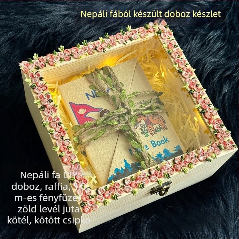 Napló szalmás papírral – PP borító, DIY készlet, márkátlan, stílus 11408890