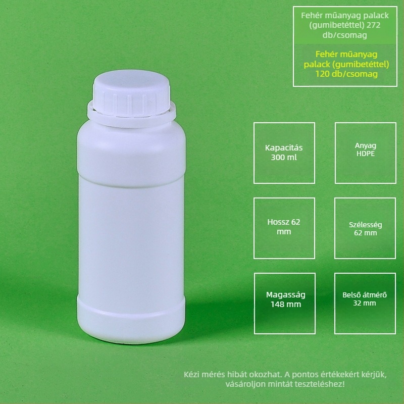 HDPE kör alakú permetező üveg blow-moldolva, külső kupakkal, 100% tiszta anyag, logó nyomtatás