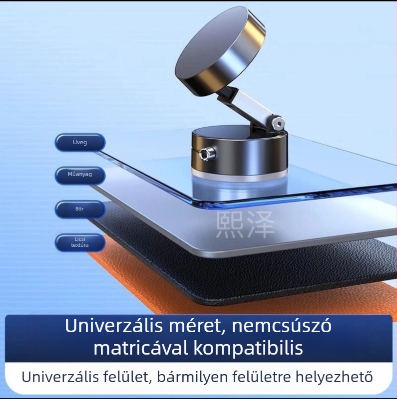 2025 Autótelefon-tartó mágneses rögzítéssel és hajlékony vákuumos csatlakozófejjel a szélvédőhöz, univerzális illeszkedés