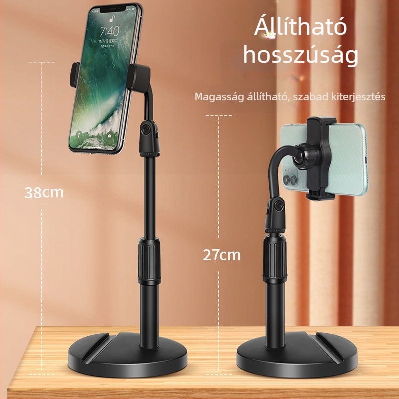 Idami Technology asztali telefon-tartó élő közvetítéshez és felvételhez — univerzális, ABS, testreszabható