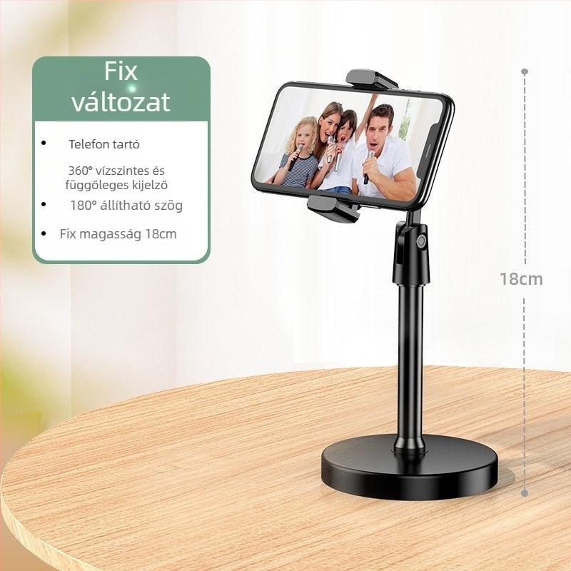 Idami Technology asztali telefon-tartó élő közvetítéshez és felvételhez — univerzális, ABS, testreszabható