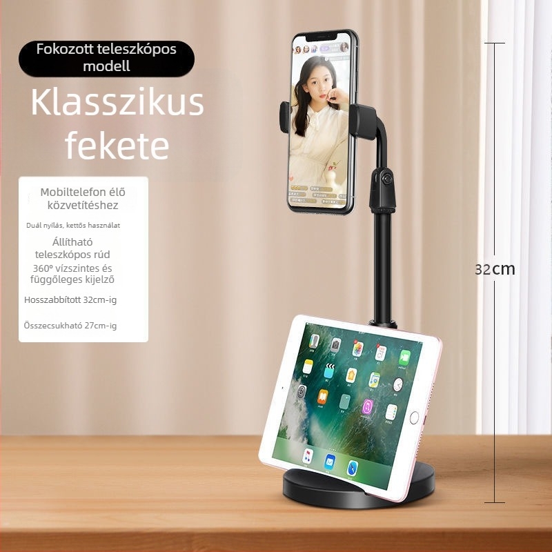 Idami Technology asztali telefon-tartó élő közvetítéshez és felvételhez — univerzális, ABS, testreszabható