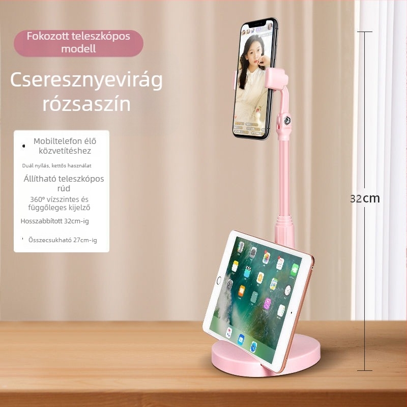 Idami Technology asztali telefon-tartó élő közvetítéshez és felvételhez — univerzális, ABS, testreszabható