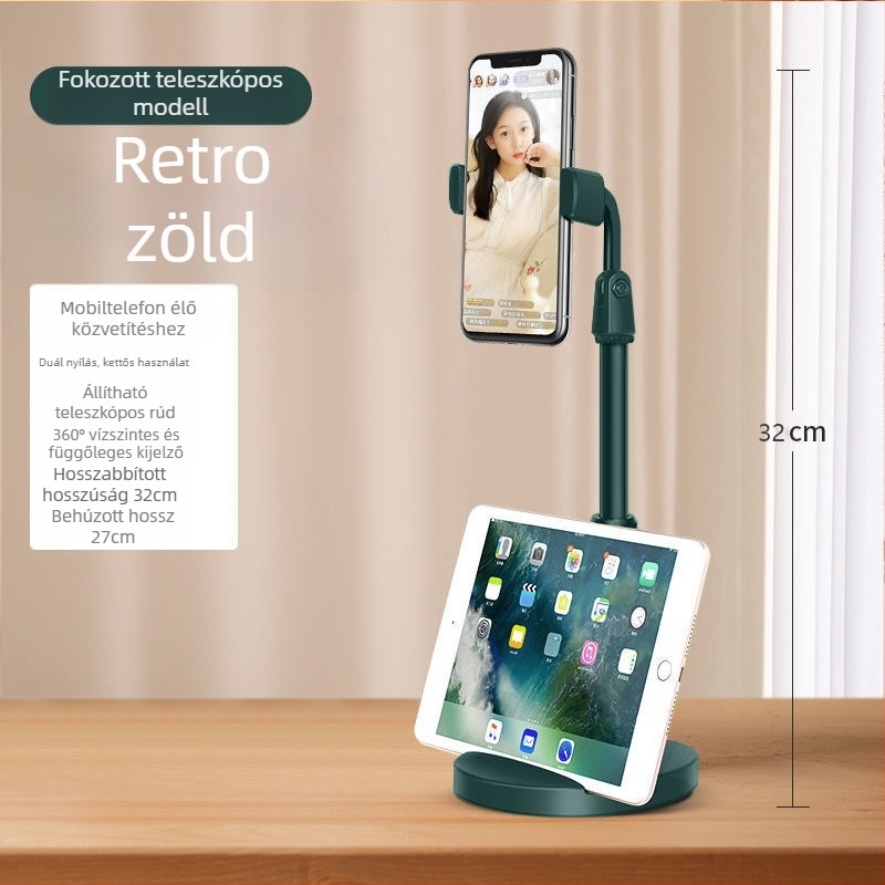 Idami Technology asztali telefon-tartó élő közvetítéshez és felvételhez — univerzális, ABS, testreszabható