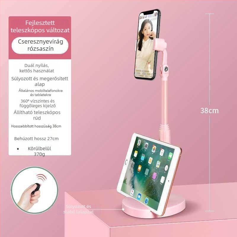 Idami Technology asztali telefon-tartó élő közvetítéshez és felvételhez — univerzális, ABS, testreszabható