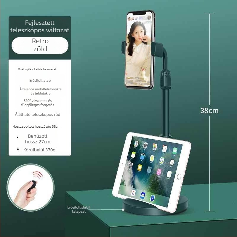 Idami Technology asztali telefon-tartó élő közvetítéshez és felvételhez — univerzális, ABS, testreszabható