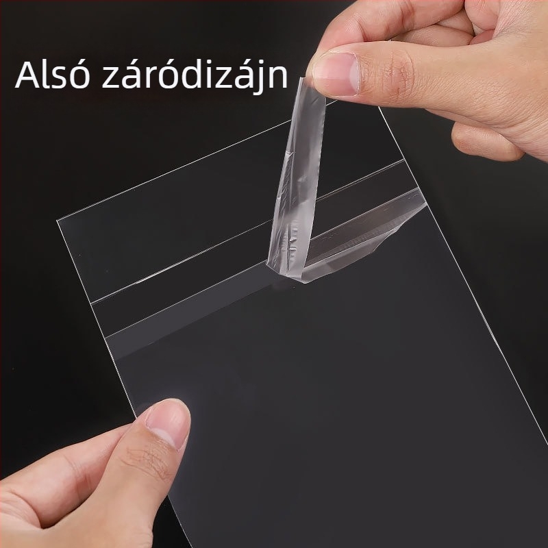 CPP-OPP kompozit öntapadós zip tasakok csomagoláshoz, univerzális használat, átlátszó, zárási hossz 5–20 cm, márka Other