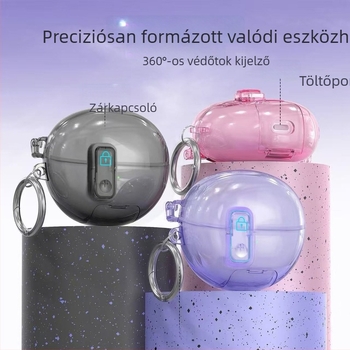 Áttetsző fülhallgató tok FreeBuds Pro 4-hez, Huawei Pro3 zár típusú Freeclip védőtok
