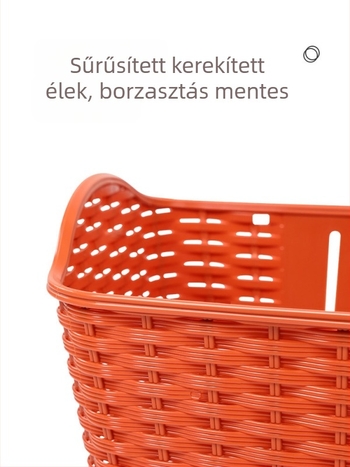 Első kerékpár kosár — univerzális, előre szerelhető, műanyag, FOREVER márka