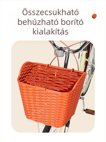Első kerékpár kosár — univerzális, előre szerelhető, műanyag, FOREVER márka
