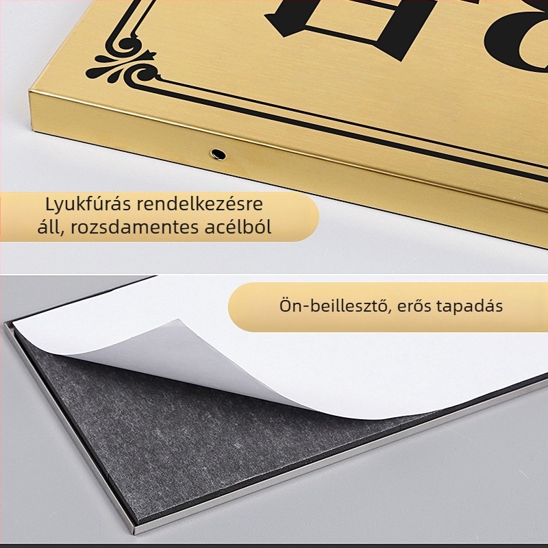 Rozsdamentes acél UV-nyomtatású kapuszignók vállalatok, bevásárlóközpontok, közösségek, villák és szállodák számára | Haolong craft