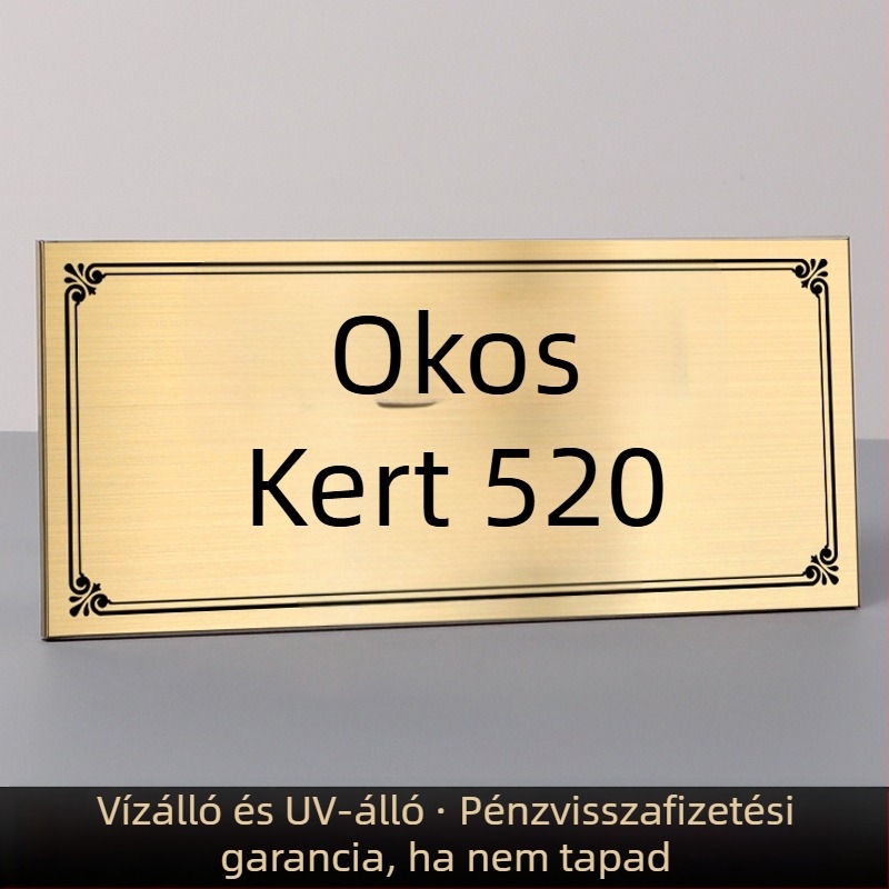 Rozsdamentes acél UV-nyomtatású kapuszignók vállalatok, bevásárlóközpontok, közösségek, villák és szállodák számára | Haolong craft