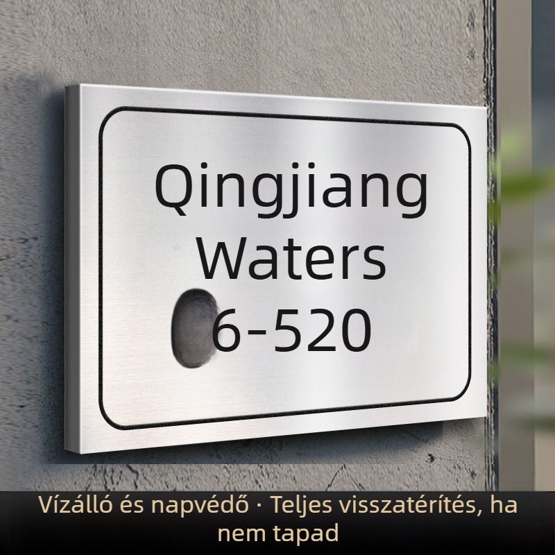 Rozsdamentes acél UV-nyomtatású kapuszignók vállalatok, bevásárlóközpontok, közösségek, villák és szállodák számára | Haolong craft