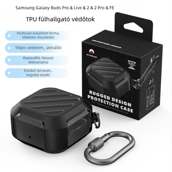 TPU tok Samsung Buds Live/FE és Buds Pro (2 & 2 Pro) – kemény héj, dombornyomás, testreszabható, kompatibilis a Samsung modellekkel.