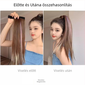 Lófarok paróka, modell aj58, hőálló rostok, mechanikus eljárás