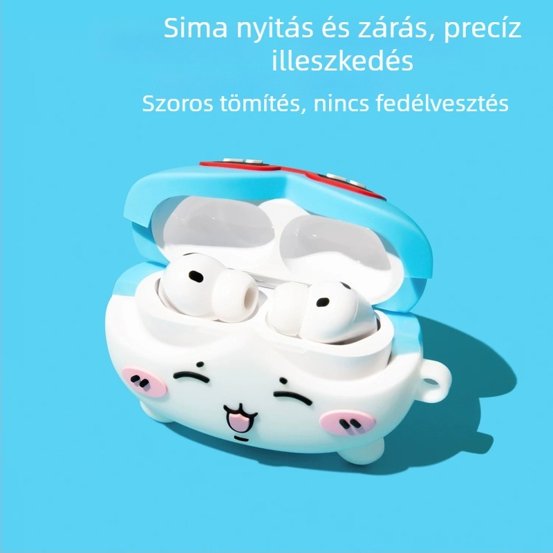 Jiyikawa szilikon védőtok AirPods Pro 3-hoz, 1/2/4 generáció – karikatúra dizájn
