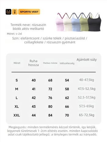 Varrás nélküli sportmelltartó jóga számára, magas rugalmasság, 3/4 kosár, közepes formájú kosár, rögzített kettős vállpántok, gyorsan száradó és lélegző