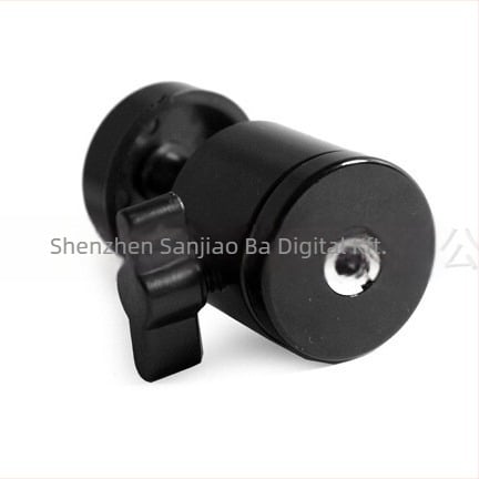 Mini gömb alakú gimbal mobiltelefonhoz és kis kamerához, 360° vízszintes és függőleges forgás, fémből készült, súly 90 g, menetes rögzítés