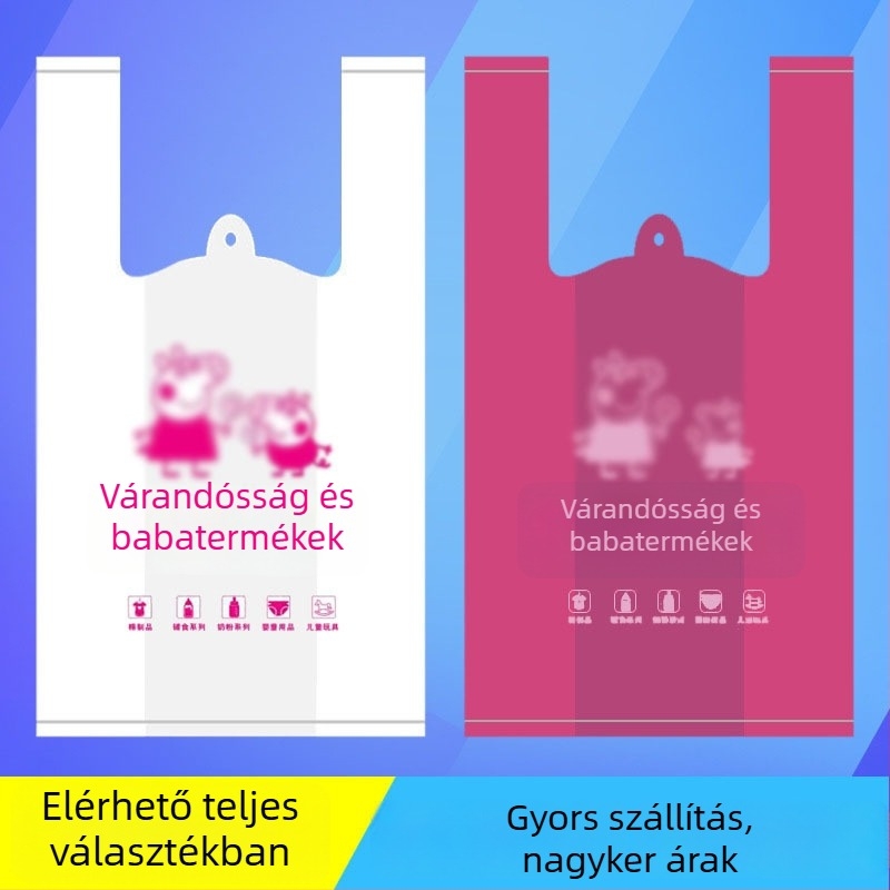 Anyatej- és csecsemő műanyag tasak — kétszeres rétegű, vastagság testreszabható; általános csomagolás; napi termelés 10 000; származás Tongcheng, Anhui