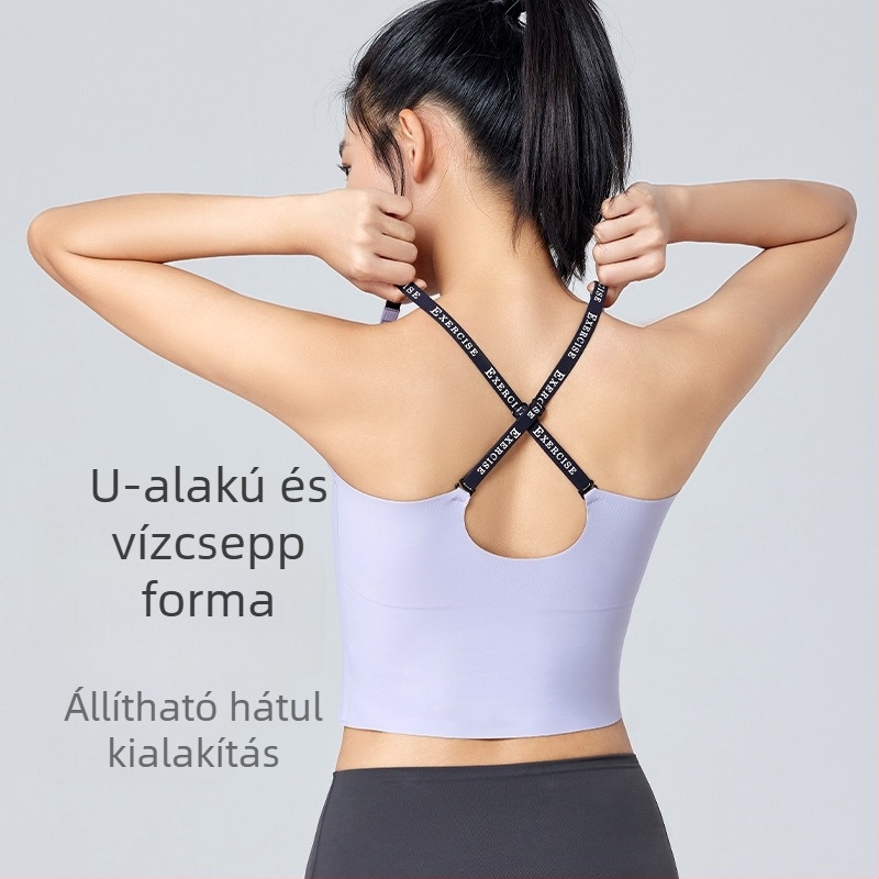 Női egyrészes sporttop, légáteresztő, gyorsan száradó és nedvességelvezető; anyag: nylon/spandex 67%/33%, beépített melltámasz