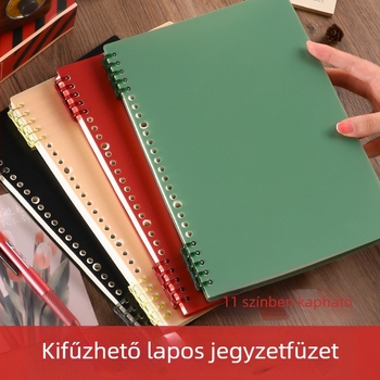 Leválasztható oldalú B5-ös notesz, spirálkötés, minimalist design, vastagabb A5-ös lapokkal, diákoknak