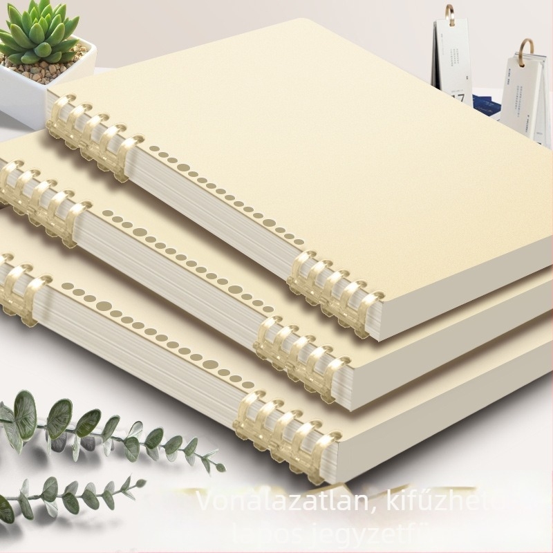 Leválasztható oldalú B5-ös notesz, spirálkötés, minimalist design, vastagabb A5-ös lapokkal, diákoknak