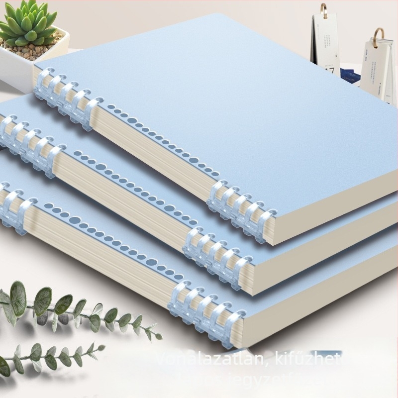 Leválasztható oldalú B5-ös notesz, spirálkötés, minimalist design, vastagabb A5-ös lapokkal, diákoknak