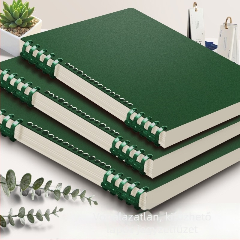 Leválasztható oldalú B5-ös notesz, spirálkötés, minimalist design, vastagabb A5-ös lapokkal, diákoknak