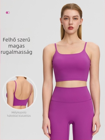Desire Move női szűk sporttop beépített melltartó párnával, gyorsan száradó Nylon-Spandex, derékhossz