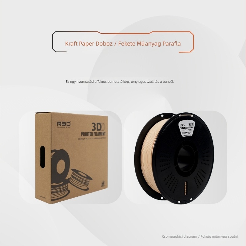 R3D PLA filament — matt felület, 1,75 mm átmérő, kompatibilis a Tuozhu Chuangxiang 3D nyomtatóval
