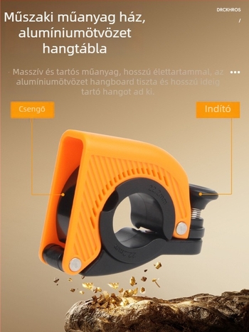 Kerékpár harang rejtett mini dizájnnal, hüvelykujj-haranggal, Drckhros Ld03, műanyag