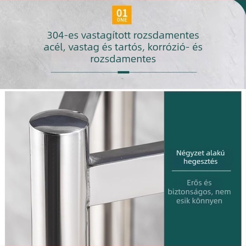 Rozsdamentes acél vágódeszka tartó, falra akasztható kivitel, tibeti stílusú Xizang, telepítés nélkül