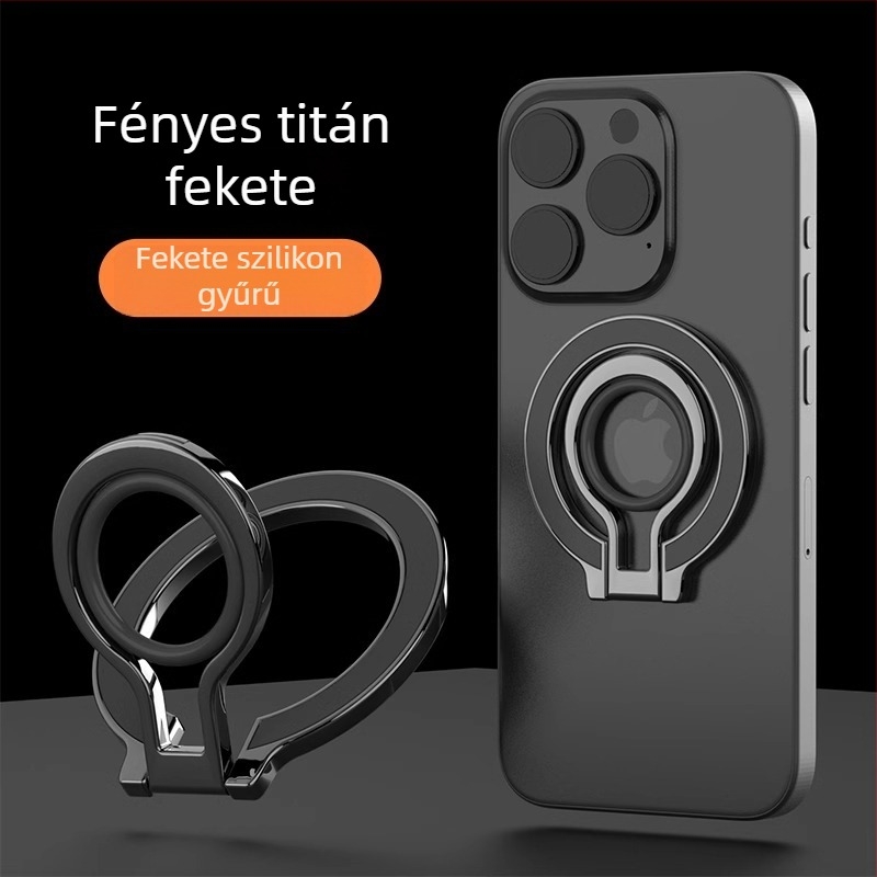 Mágneses telefonos állvány – cink ötvözetből, teljesen fém asztali tartó, egyszerű kivitel, testreszabhatóság támogatott, engedélyezett magánmárka