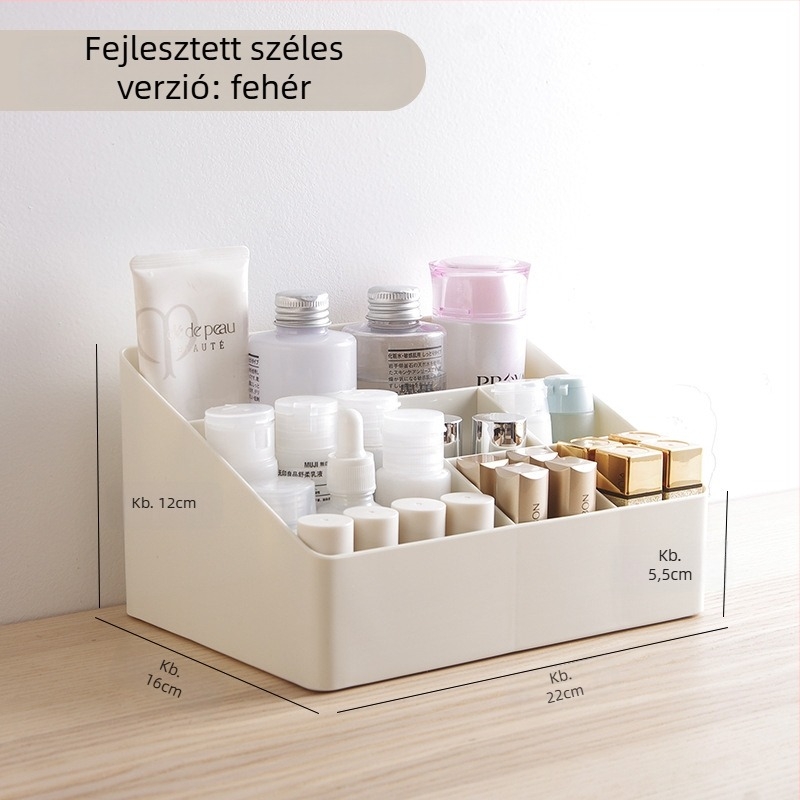 Kozmetikai tároló doboz rúzs és bőrápolás szervezővel, BN-6420, 18L kapacitás, modern minimalista stílus, logó nyomtatás Can