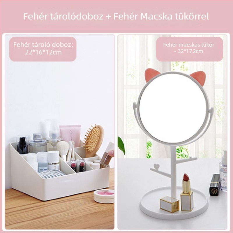 Kozmetikai tároló doboz rúzs és bőrápolás szervezővel, BN-6420, 18L kapacitás, modern minimalista stílus, logó nyomtatás Can